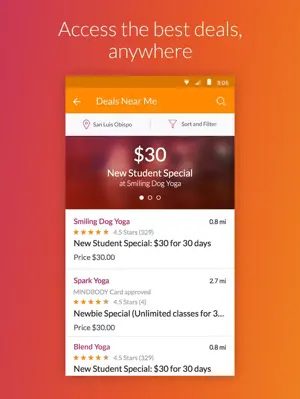 MINDBODY android App screenshot 8